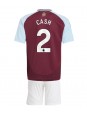 Aston Villa Matty Cash #2 Domácí dres pro děti 2024-25 Krátký Rukáv (+ trenýrky)